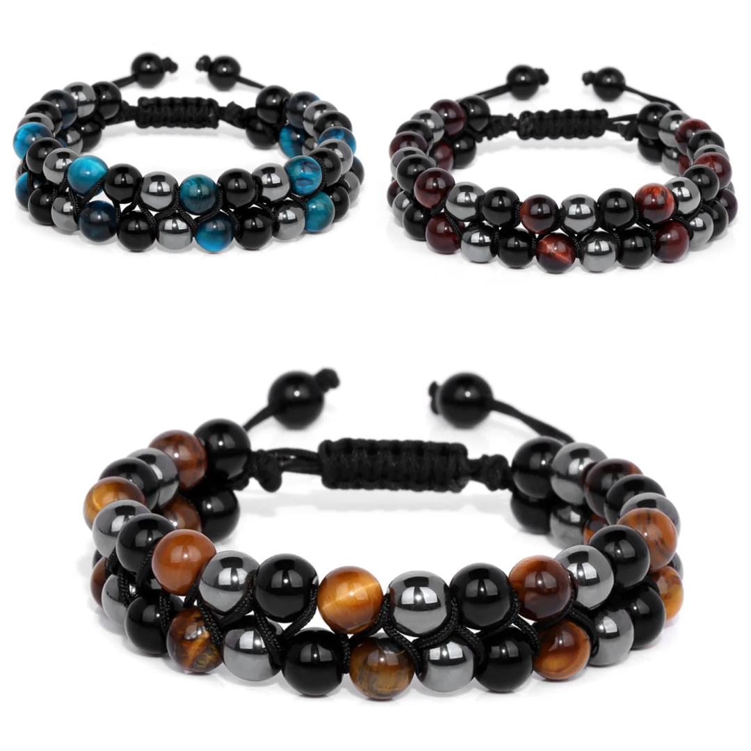 🔥 Genuine Tiger Eye Triple Protection Bracelet